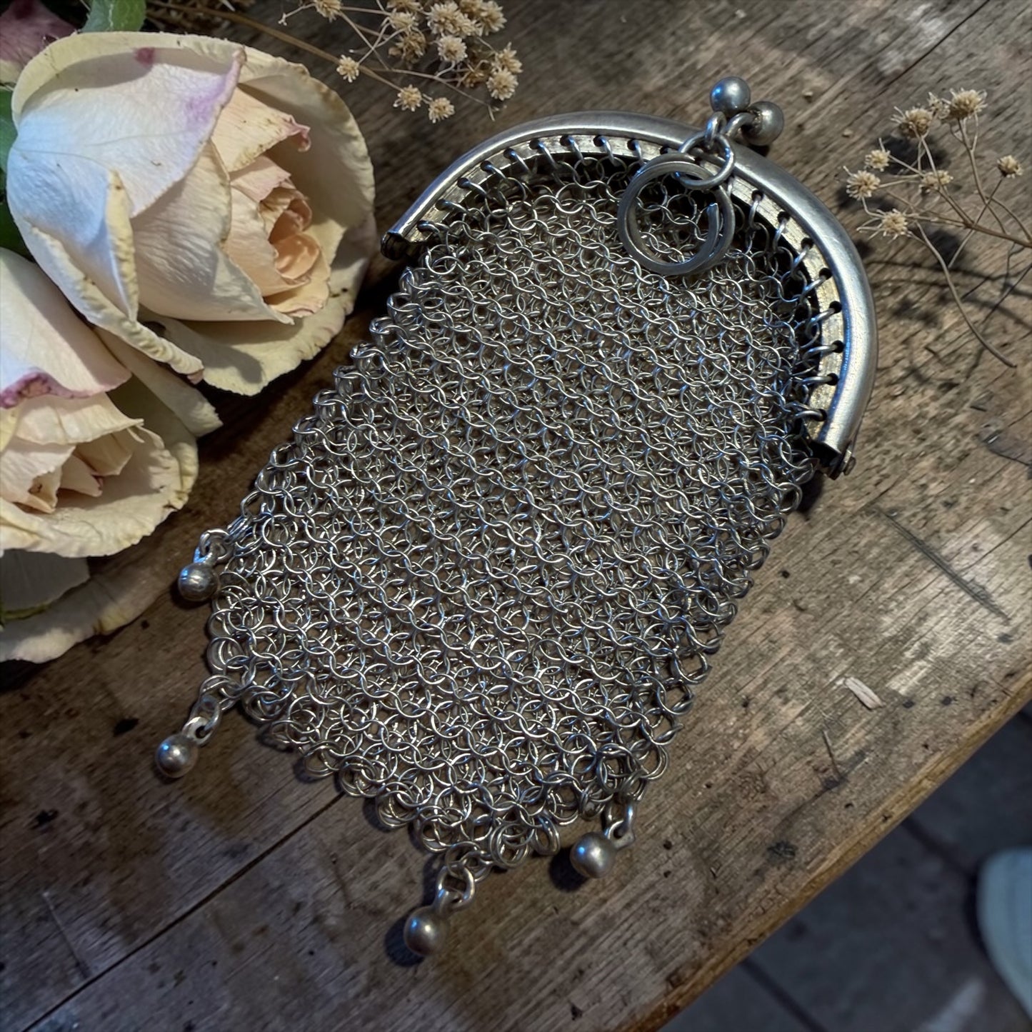 Antico porta monete argento da Châtelaine fine ‘800 primo ‘900
