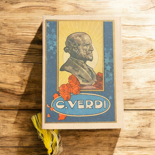 Calendarietto da barbiere 1951, cinquantenario Giuseppe Verdi
