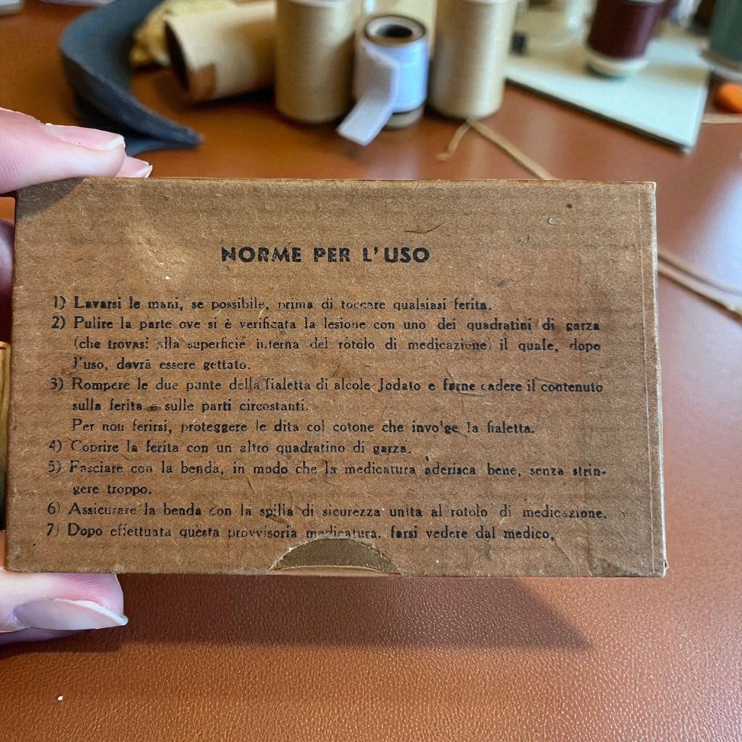 Kit medico di Pronto Soccorso da uso agricolo, regime fasc***a anni ‘30