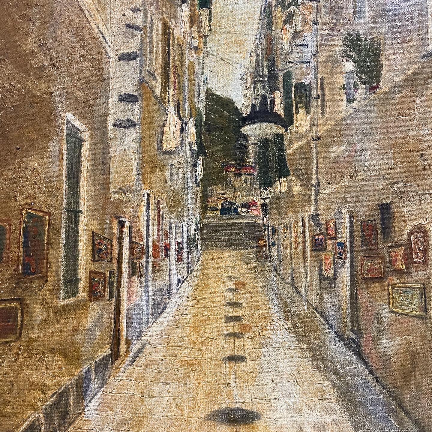 Franzitto oil on canvas 1975 old city