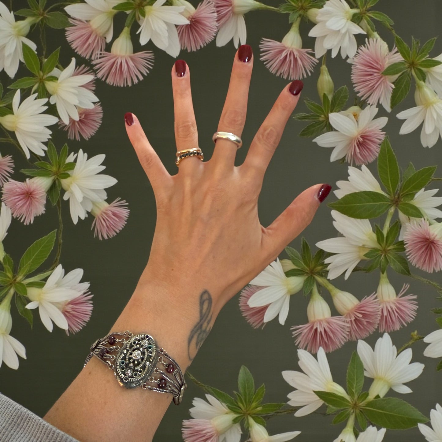 Bracciale anni ‘50 multi catena in argento ‘800