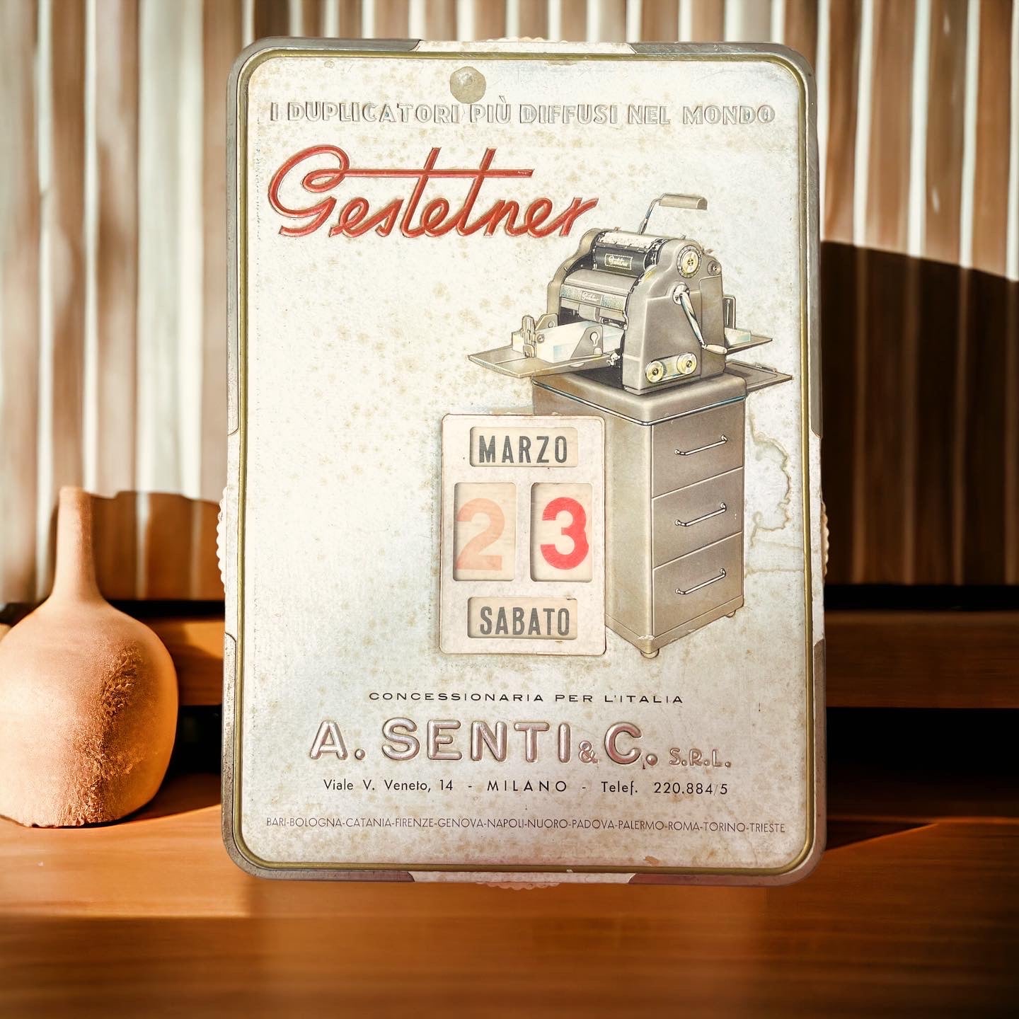 Gestetner Perpetual Advertising Calendar