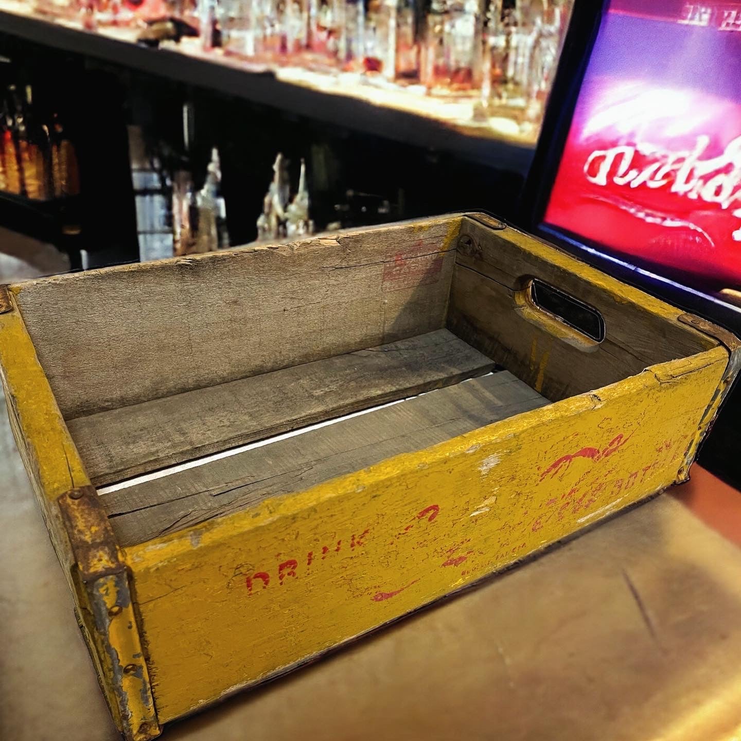 Old Coca Cola crate from the 60s