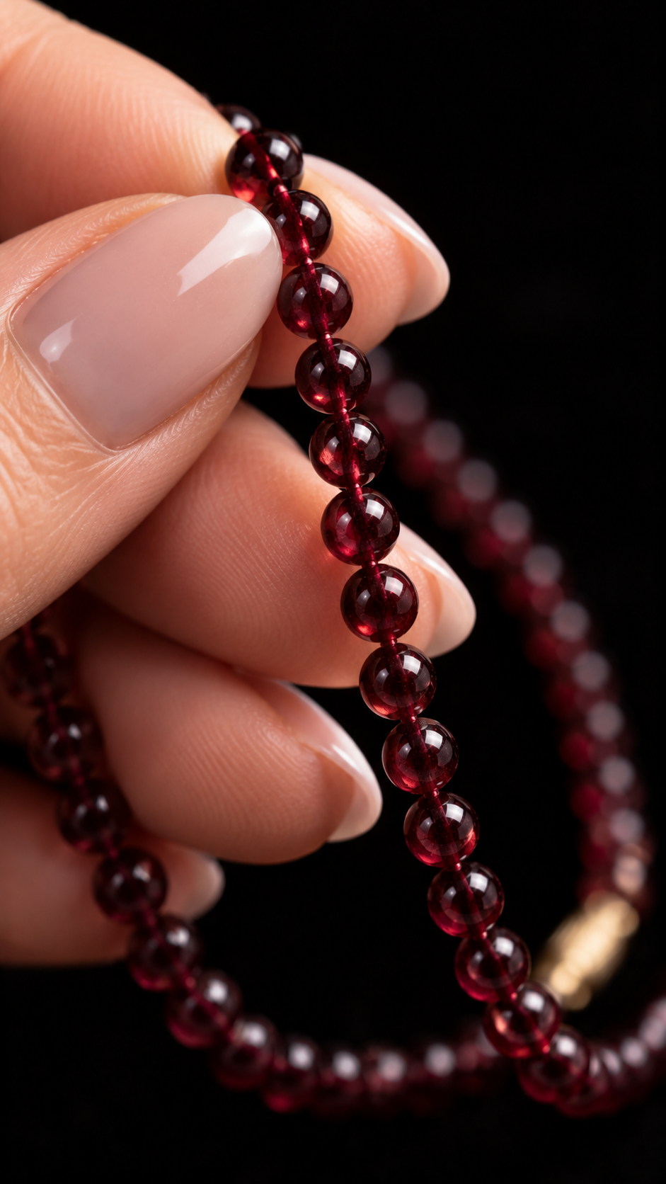 Raffinato collier a girocollo con chiusura a vite con perle di vetro Boemo, ca anni ‘60