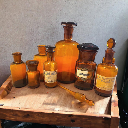 Antique Italian Pharmacy Bottles