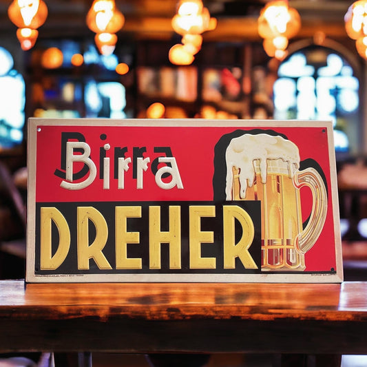 Insegna pubblicitaria birra Dreher