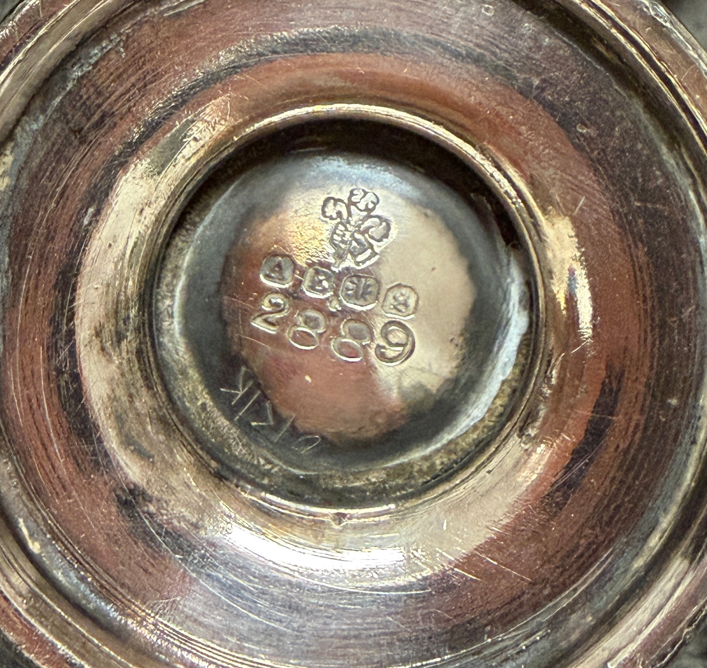 Antico sugar caster, spargi zucchero inglese d’argenteria primo ‘900