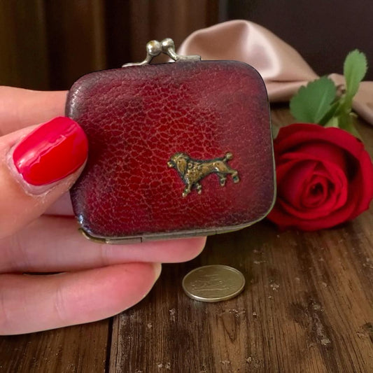 Spettacolare portamonete d’epoca anni ‘30 con cagnolino