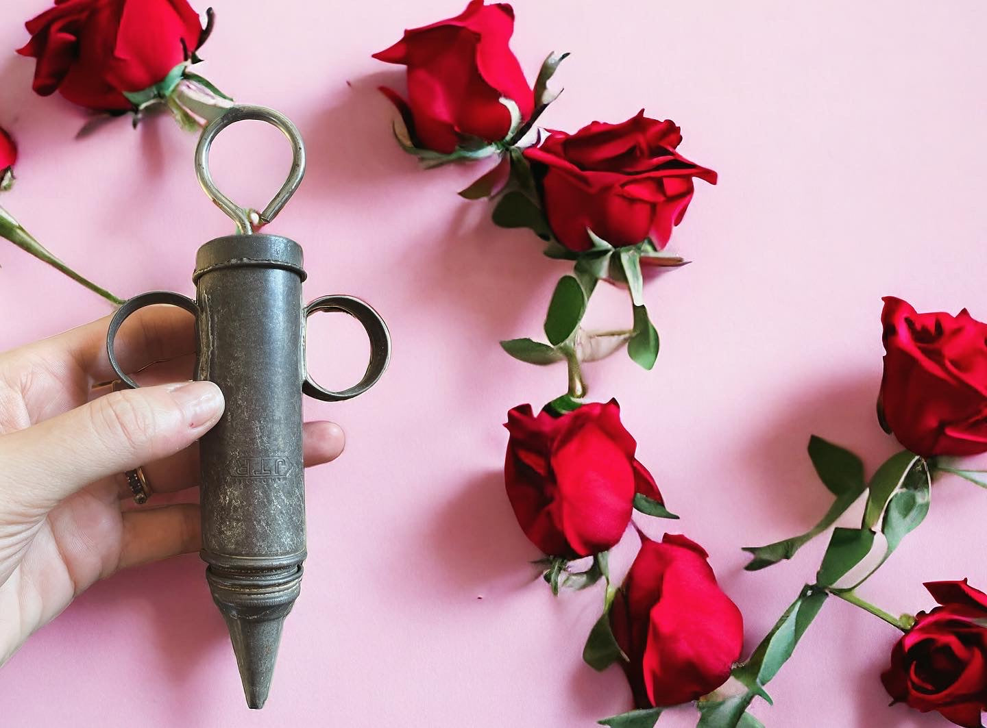 Old syringe for sweets