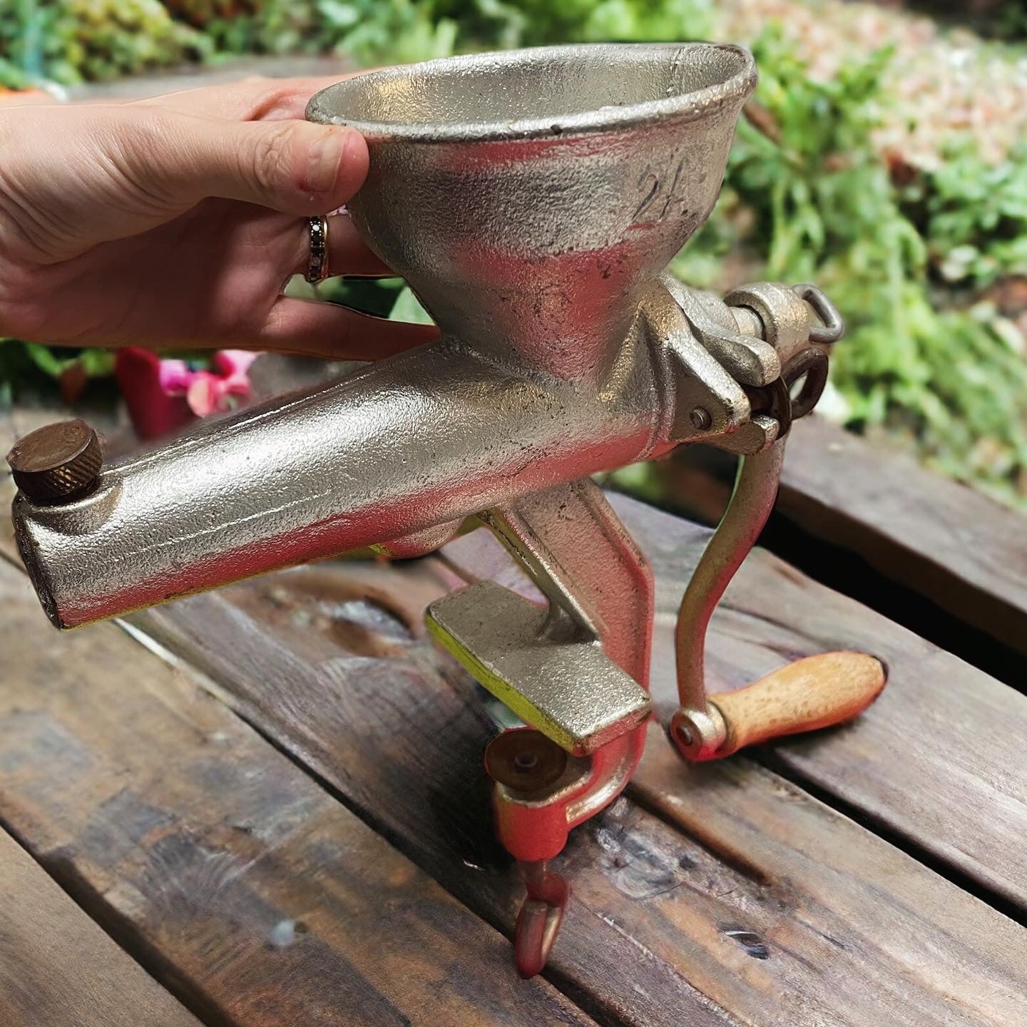 Large Vintage Meat Grinder