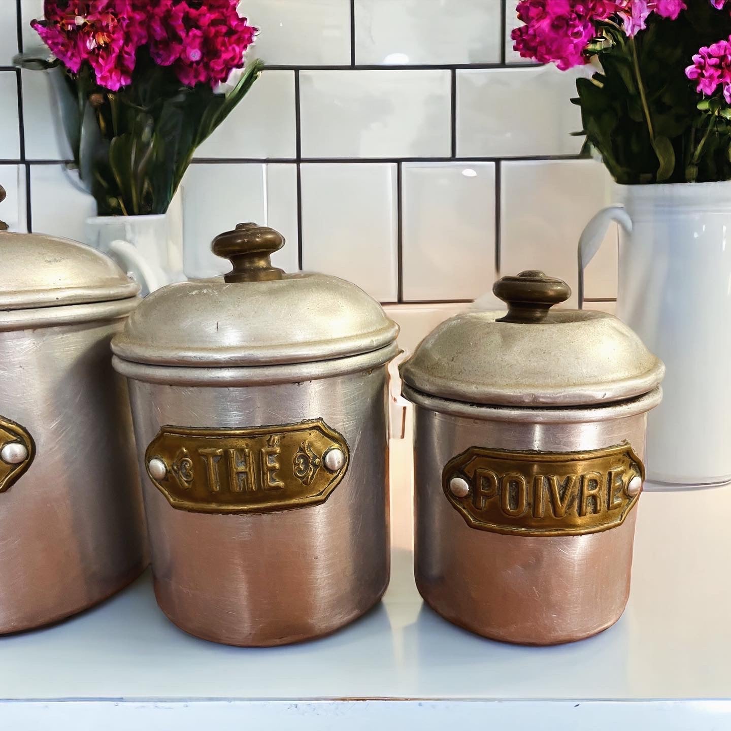 Set of antique Provencal jars