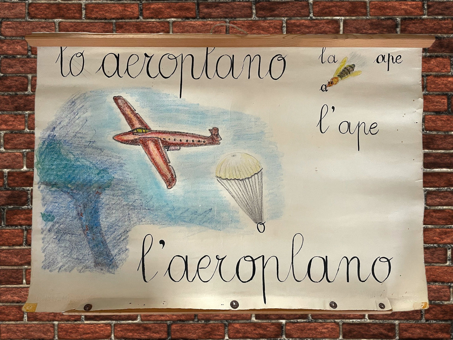 Poster scolastico antico