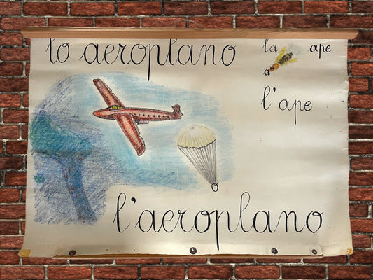 Poster scolastico antico