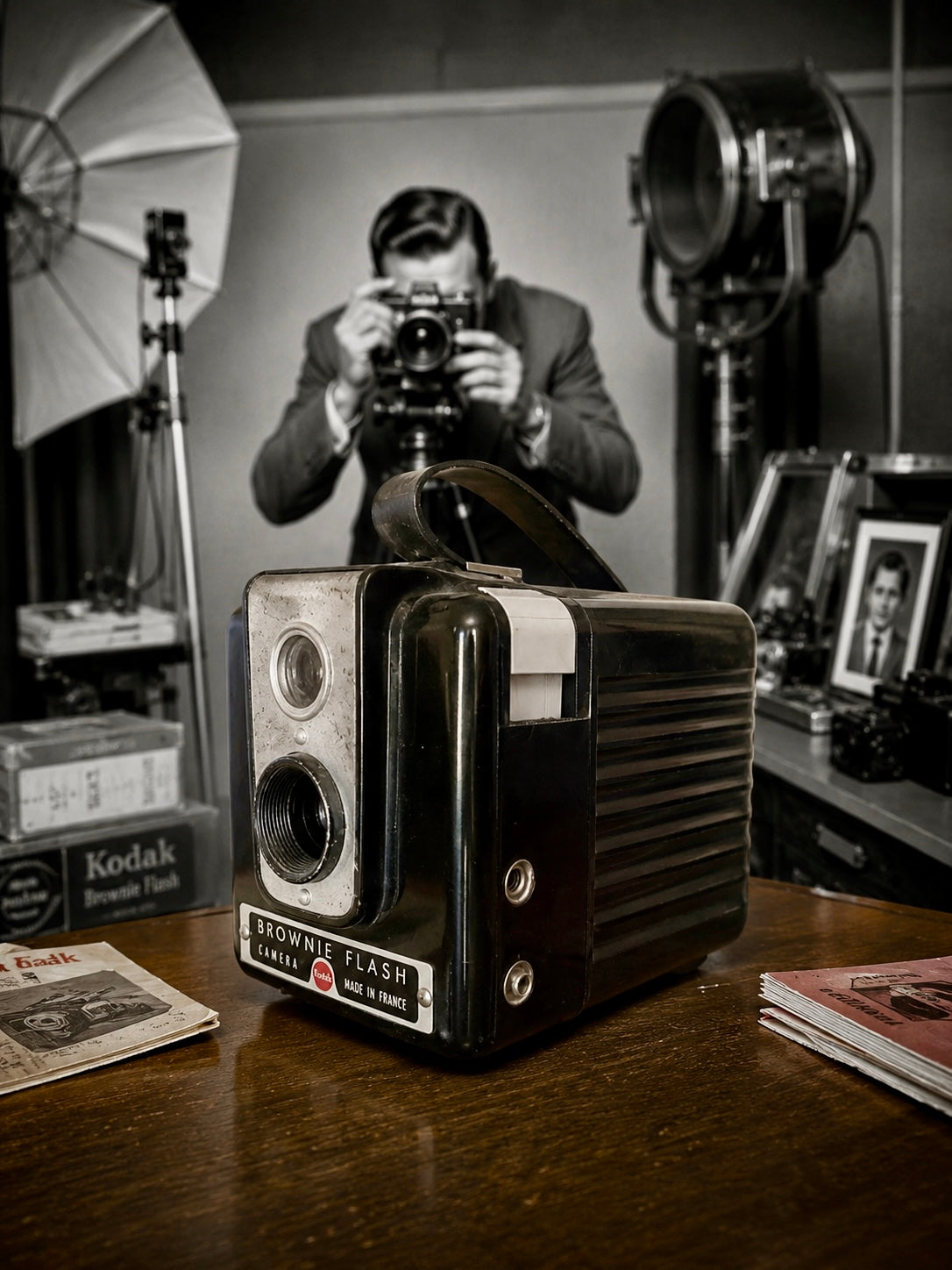 Camera Kodak Brownie Flash anni ‘50 - ‘60