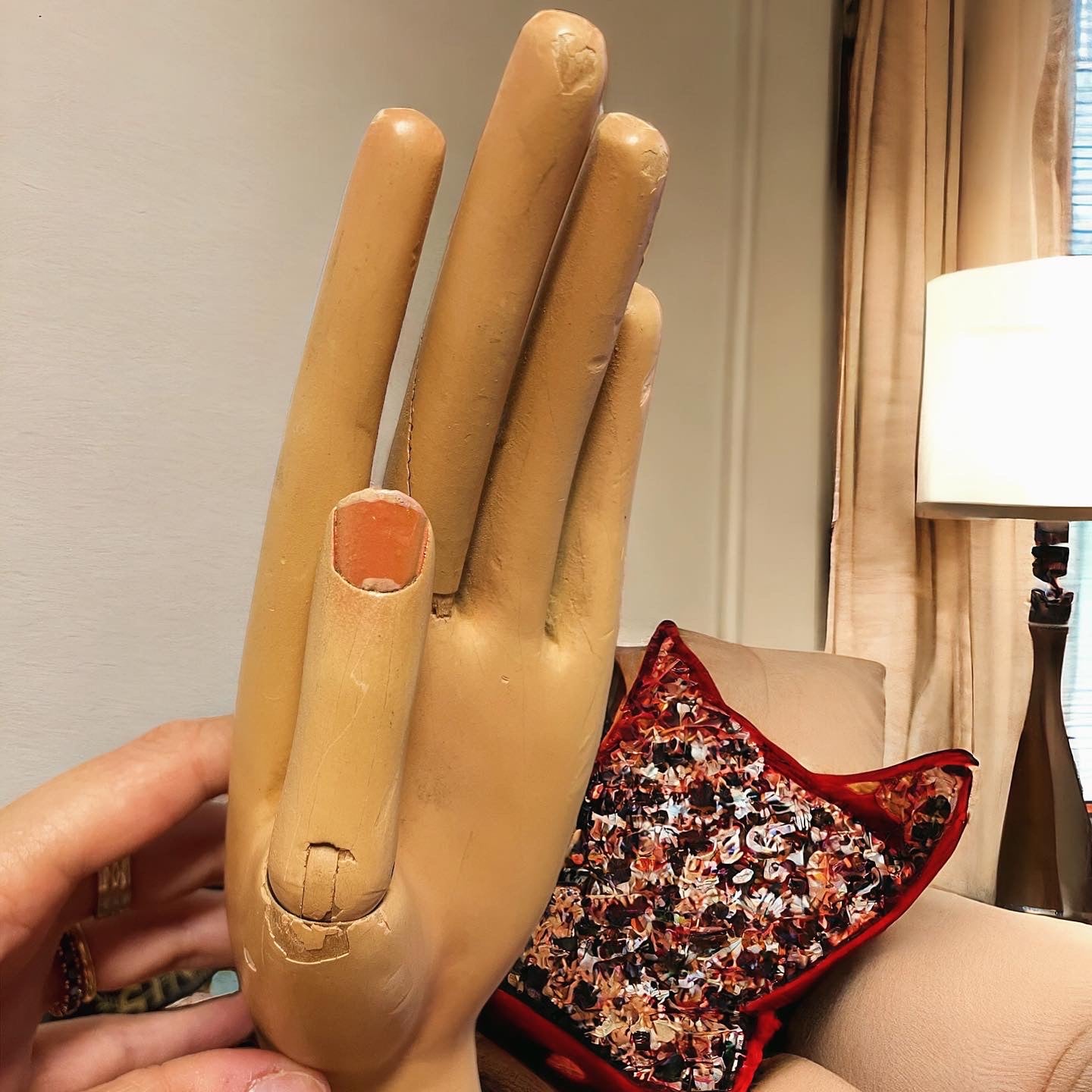 Old Glove Support Hand