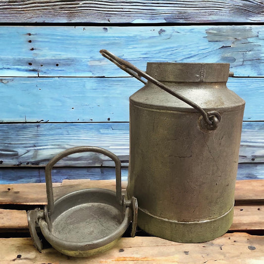 Antique milk can