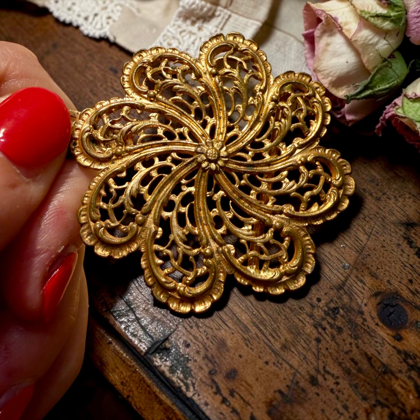 Sash buckle fibbia antica Edoardiana per cinte e cinture