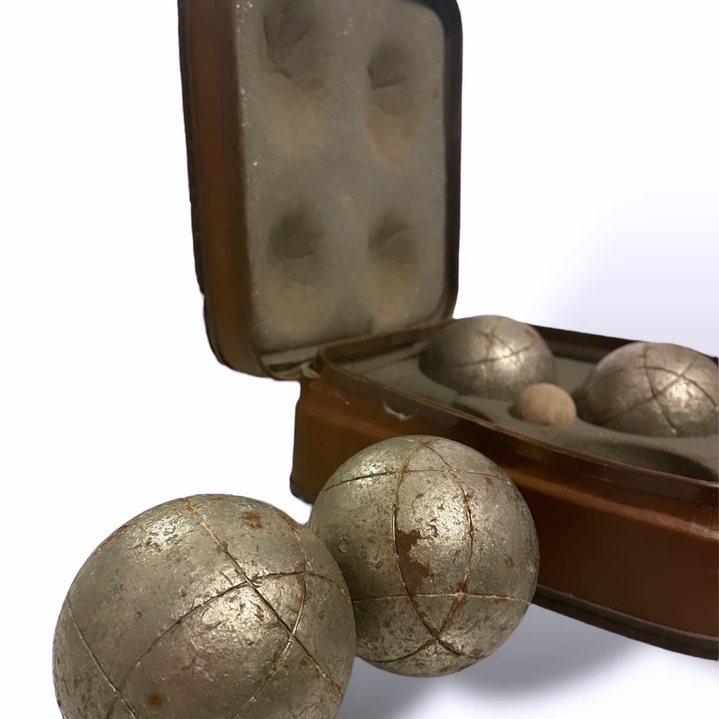 Antique bowling set