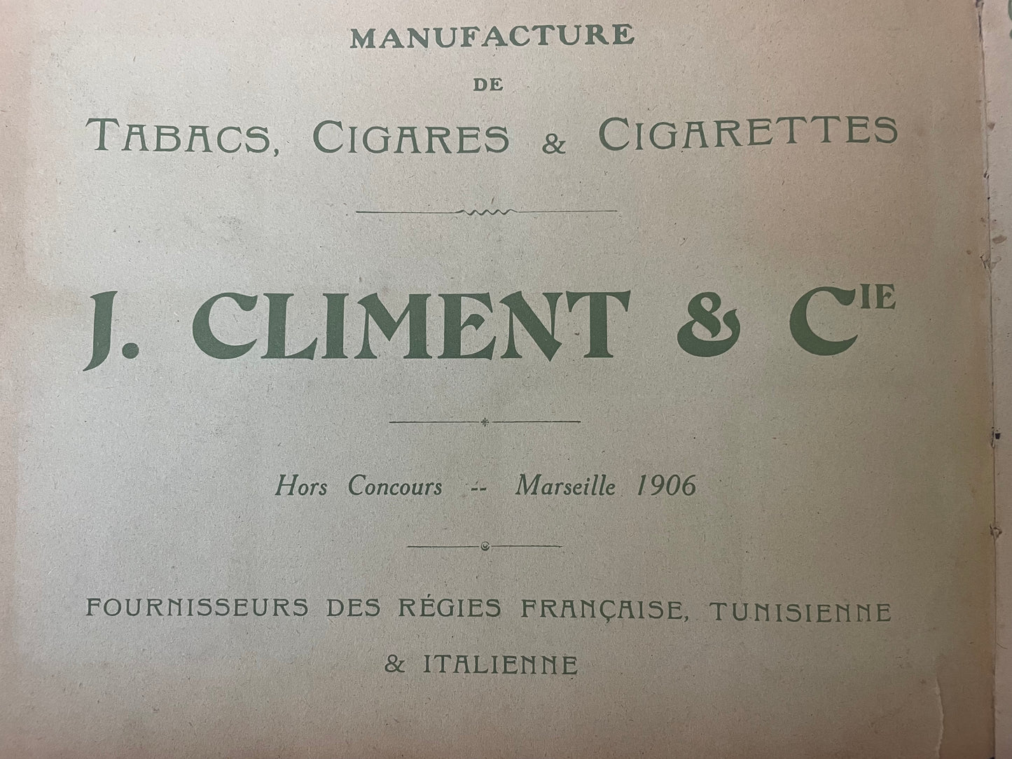Antico album di Ephemera pubblicitari 1906, foto virate femminili, completo, Climent pz 400.