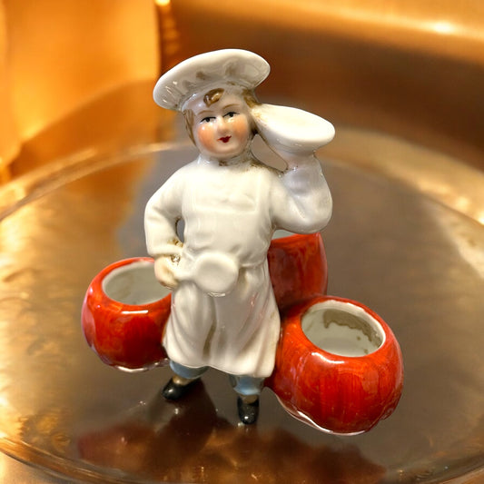 Salsiera moutardier numerata in ceramica vintage