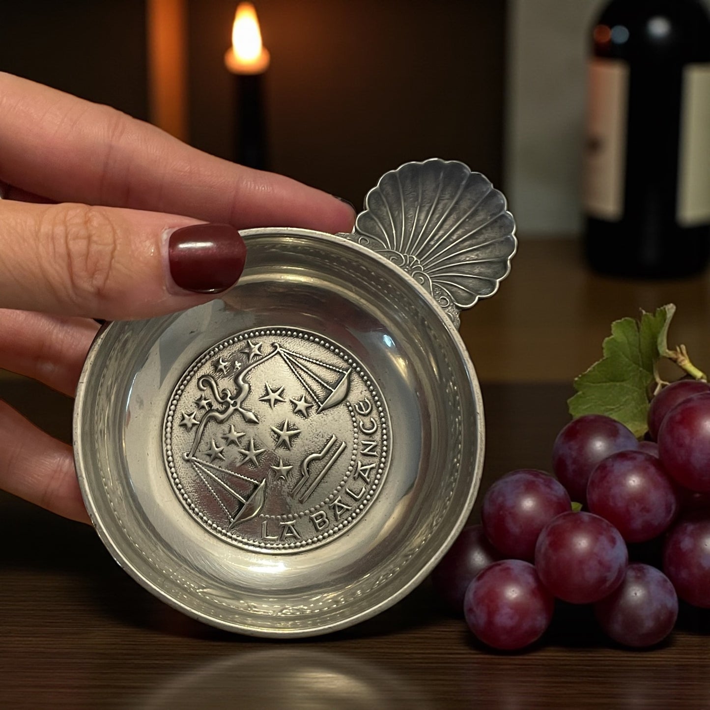 Set 4 taste - vin in peltro a tema segni zodiacali