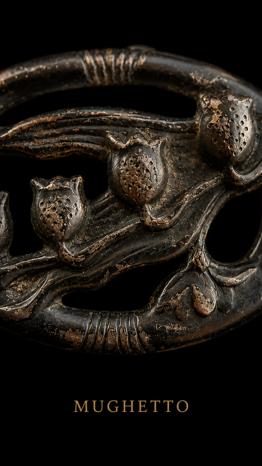 Antico gioiello a clip per abiti o sciarpe Art Nouveau con mughetti, ca 1910-20
