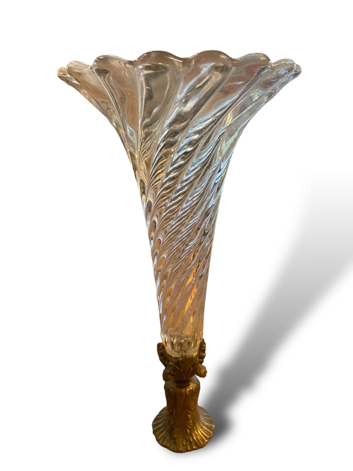 Crystal goblet vase from the 1930s