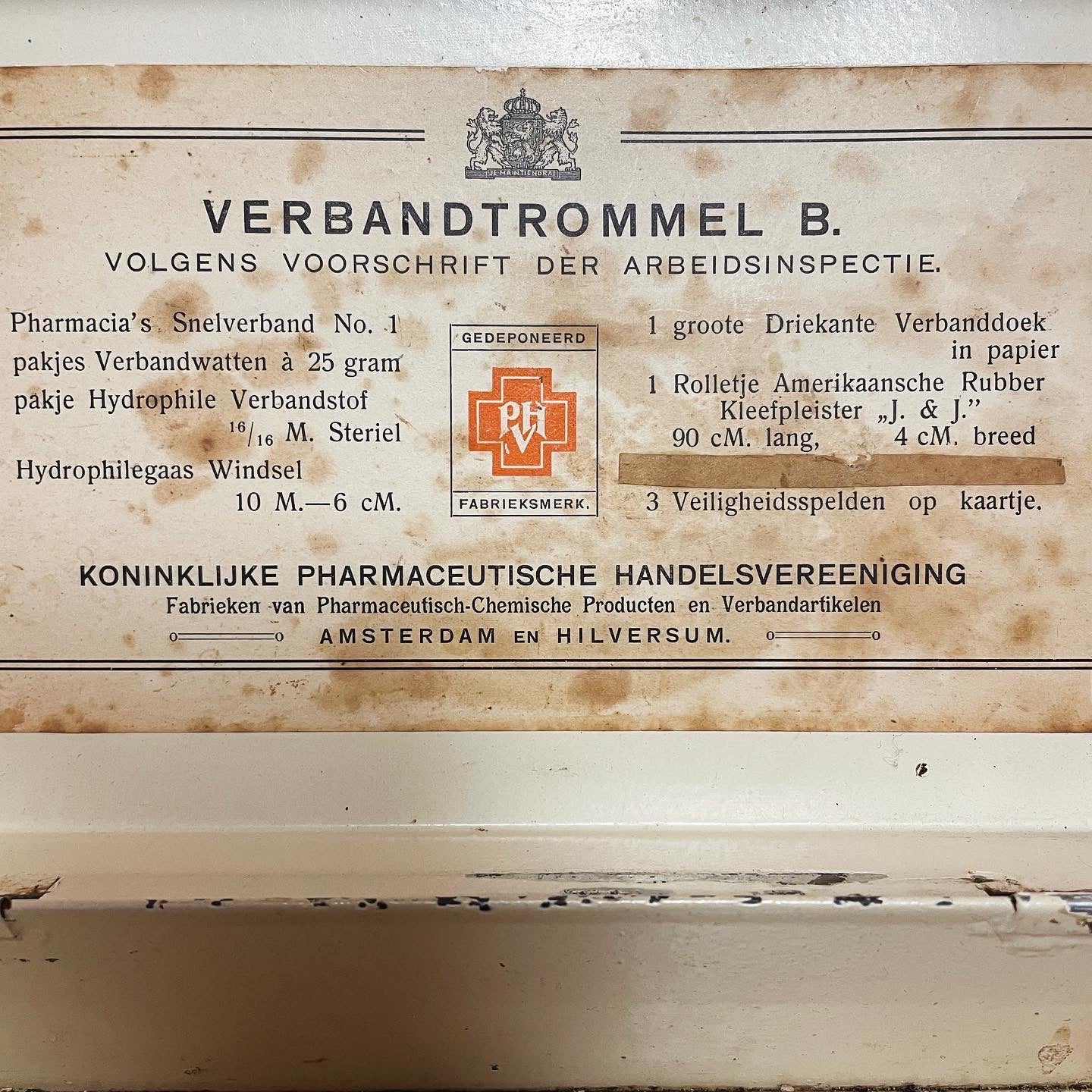 Antique Dutch Pharmacy Box