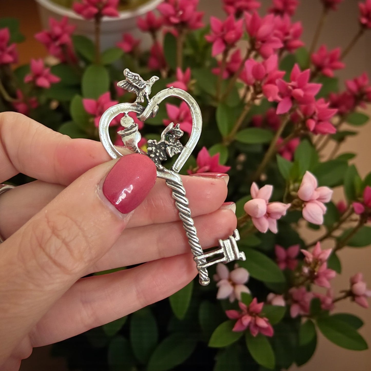 Chiave d’argento beneaugurale, manifattura aretina anni ‘60