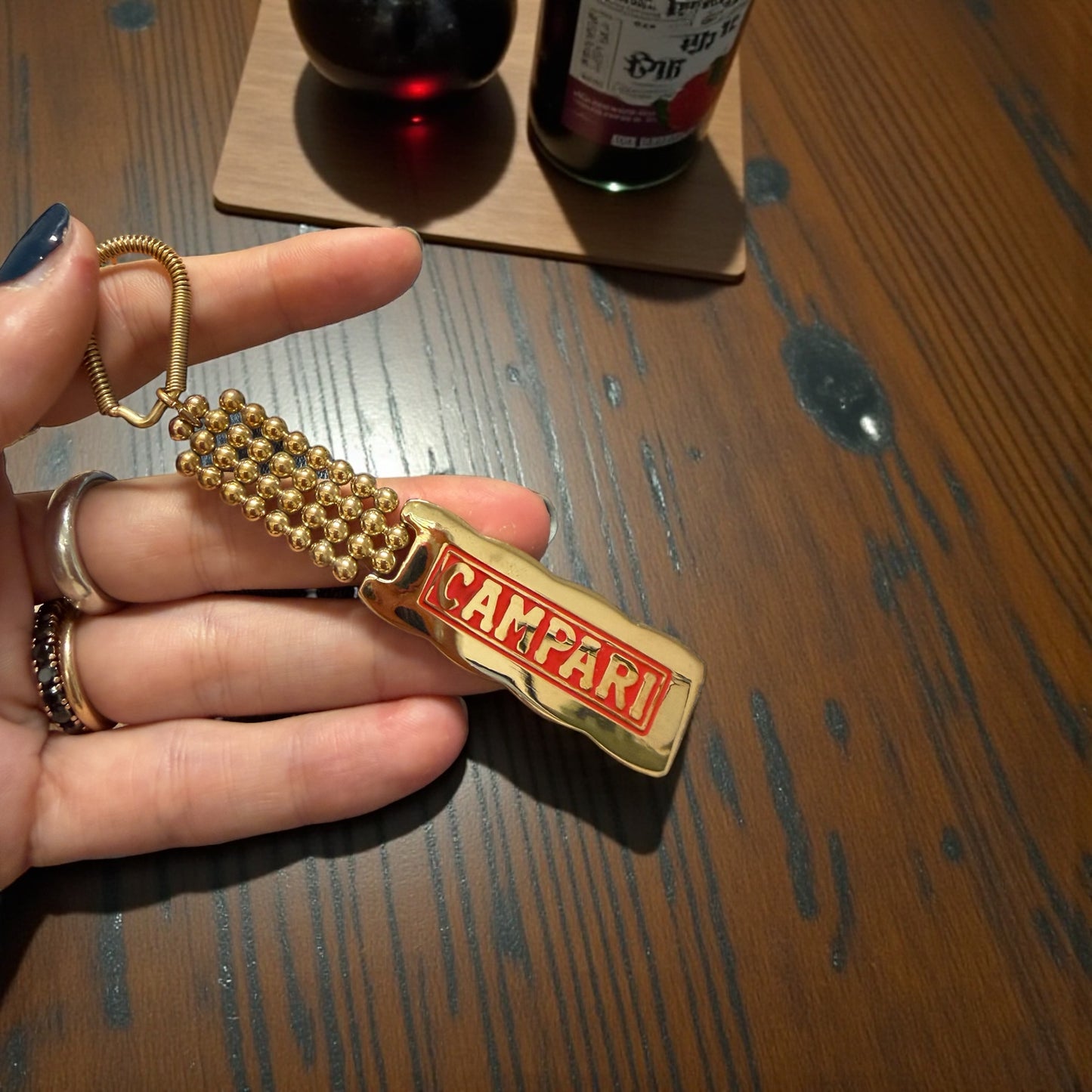 Portachiavi Campari anni 70 80 Thun design in confezione originale