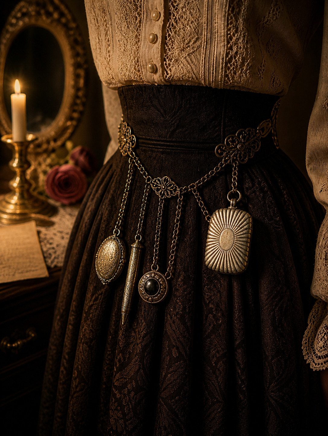 Vesta case sunburst in argento tit. 800, da Chatelaine, ca 1880-1910