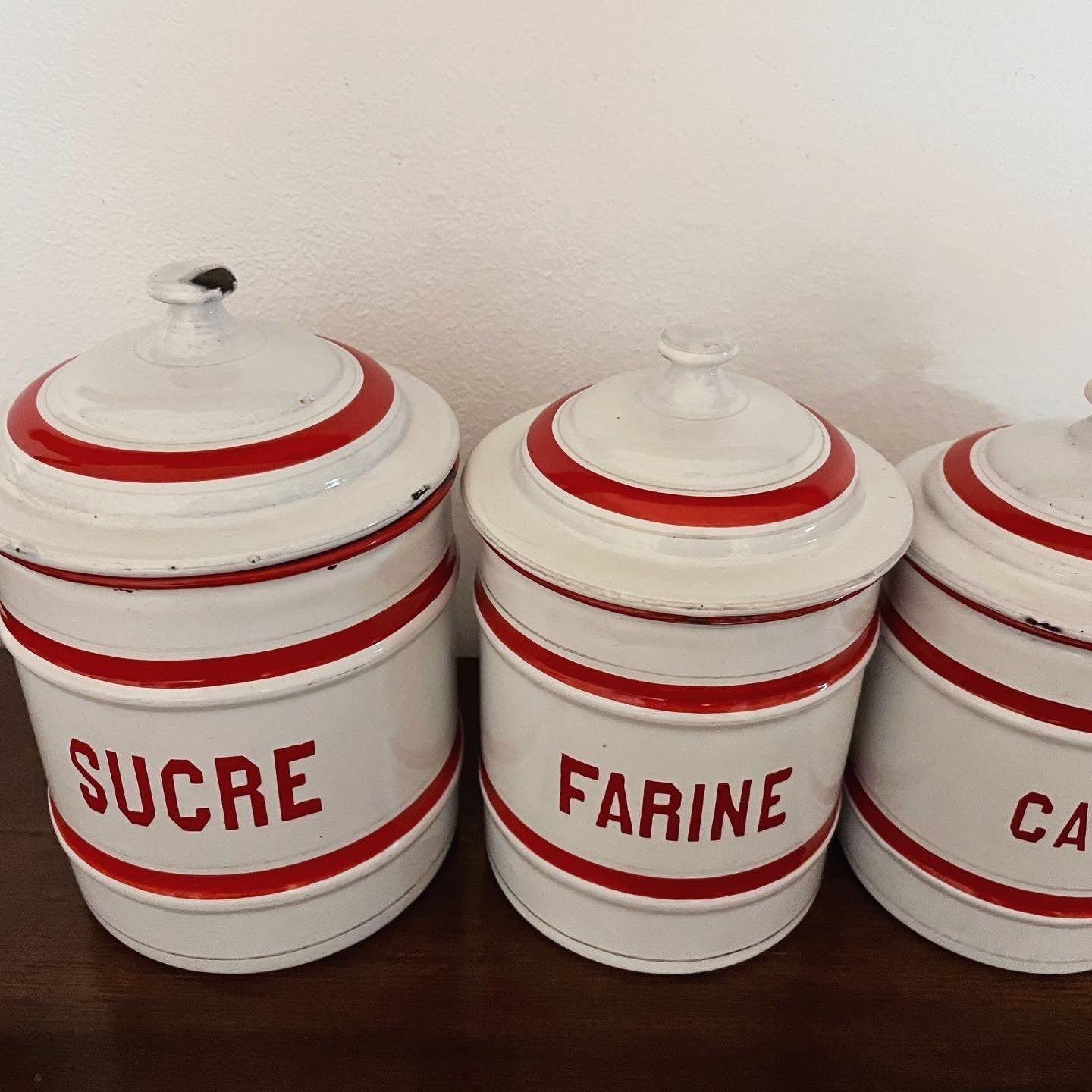 Enamelled vases from the 30s