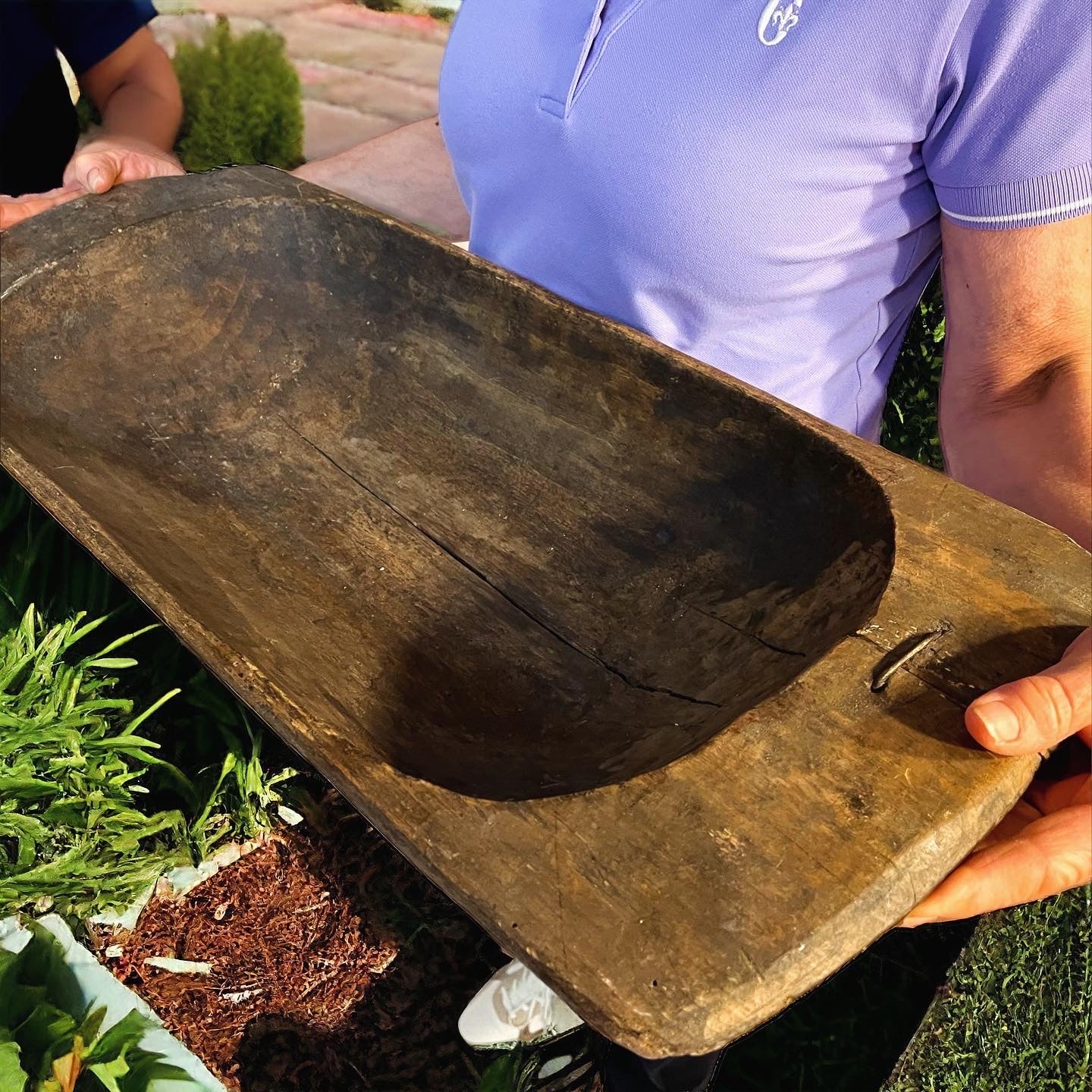 Large 19th century trough basin