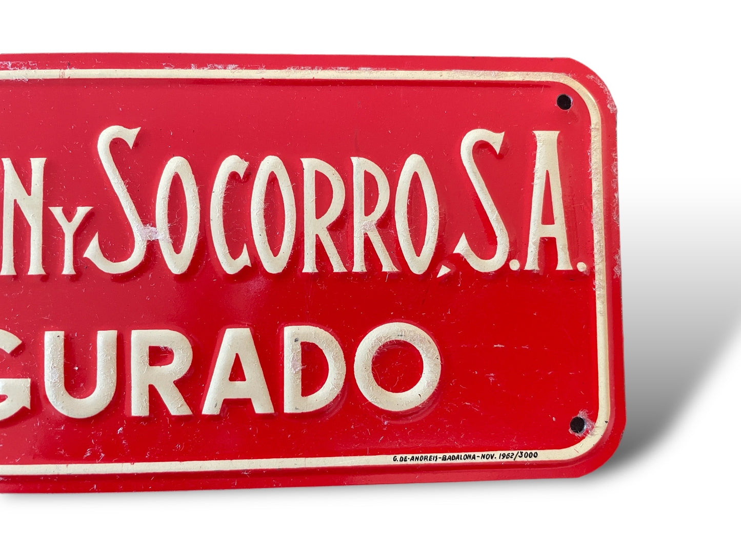 Spanish insurance sign