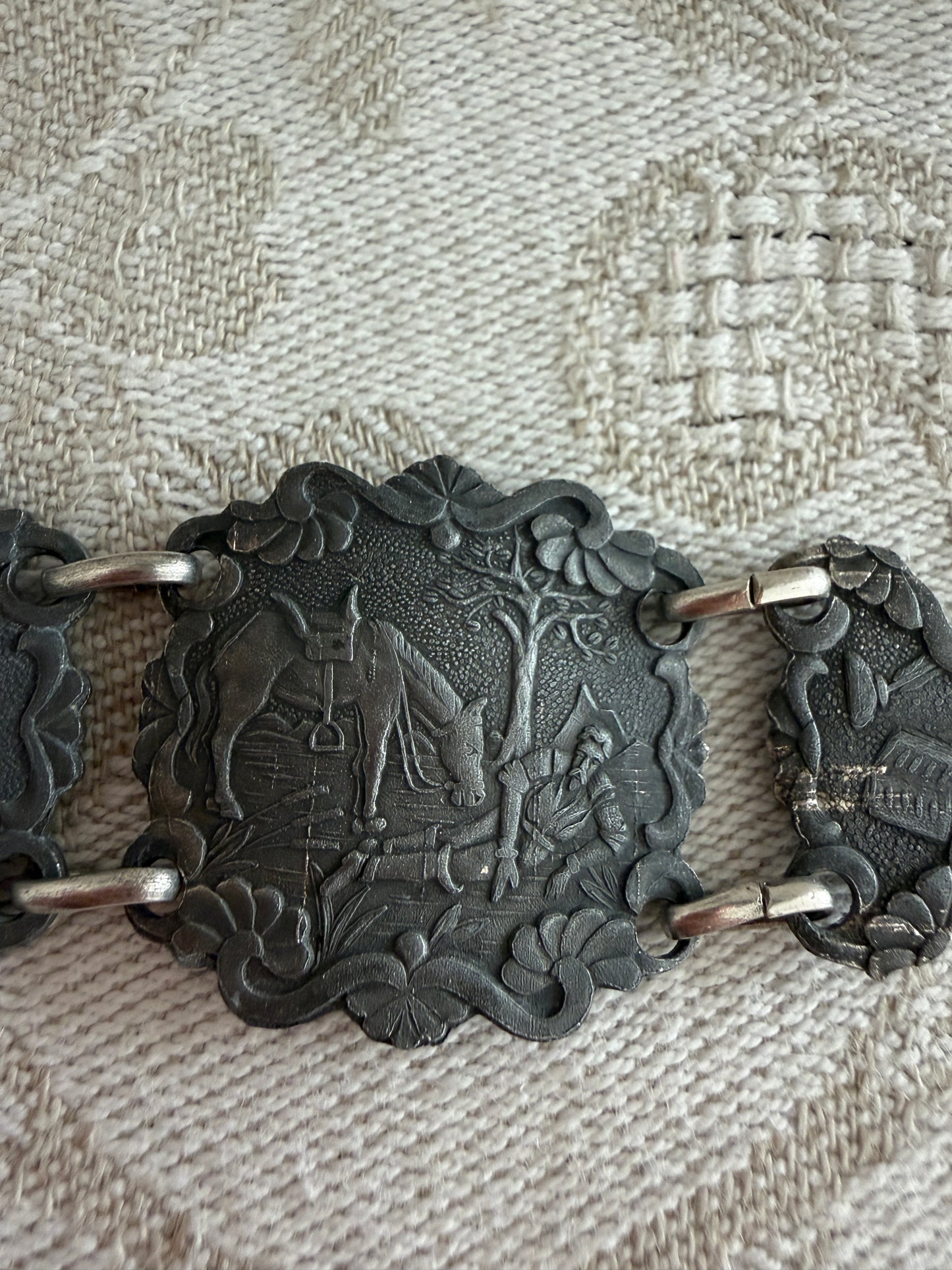 Bracciale a placche vintage Don Chisciotte