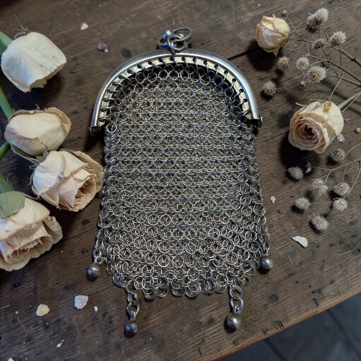 Antico porta monete argento da Châtelaine fine ‘800 primo ‘900