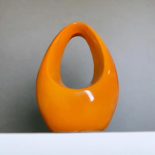 Vaso space age arancione design scandinavo