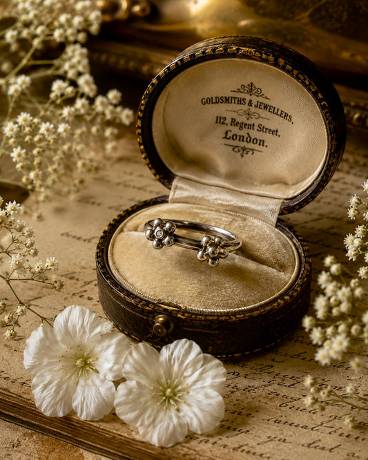 Anello argento 925 “Toi et moi” tradizione napoleonica