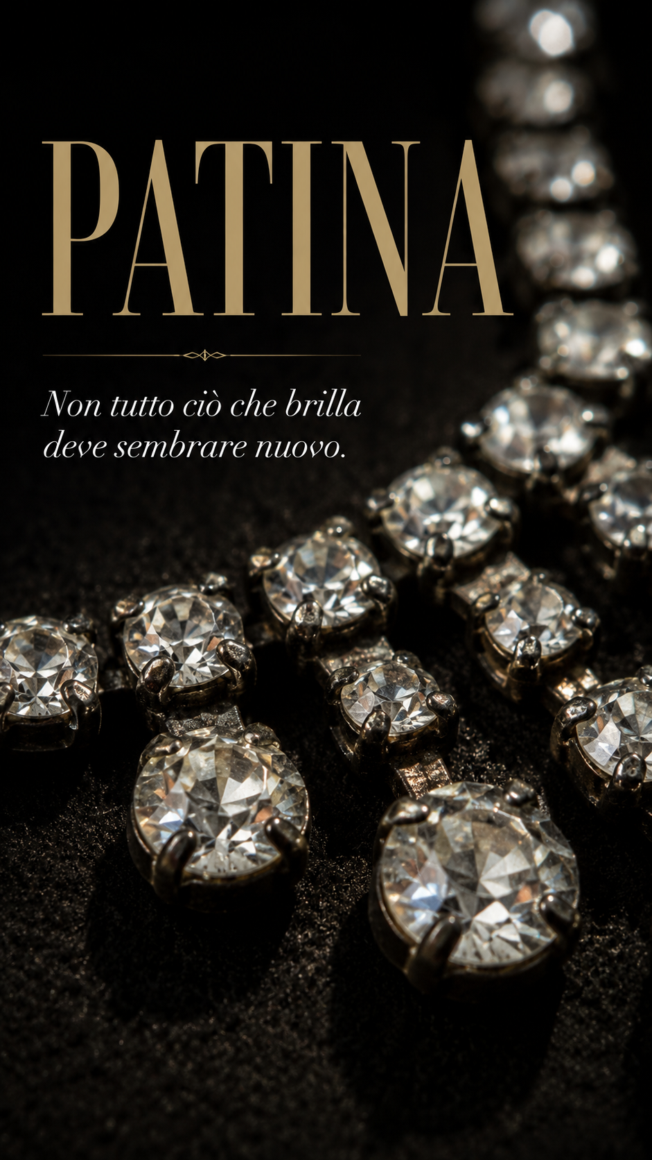Collana “Rivière” strass incastonati a griffes, anni ‘40 ras du cou