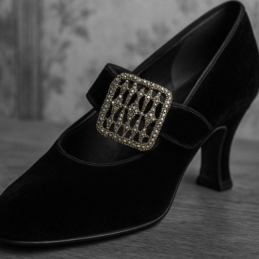 Coppia fibbie da scarpe da sera, anni ‘20 - ‘30, francesi