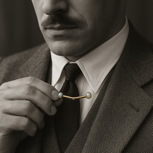 Esclusiva bottoniera anni ‘20 Kisporte, terminali in madreperla