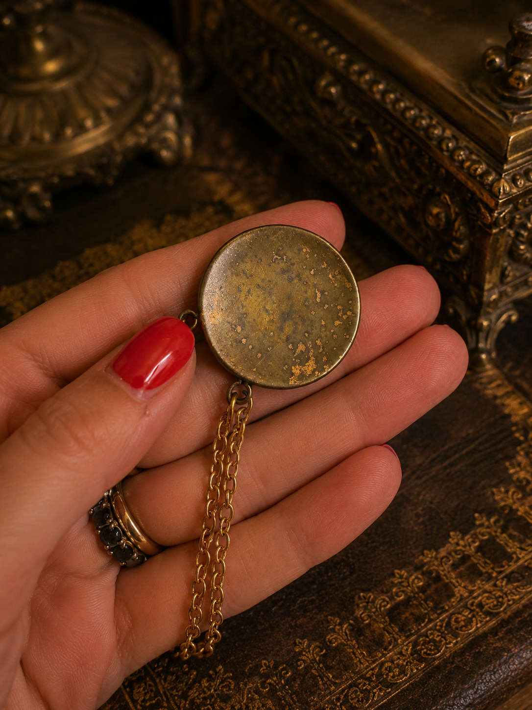 Collana con pendente damaschinato Oro di Toledo
