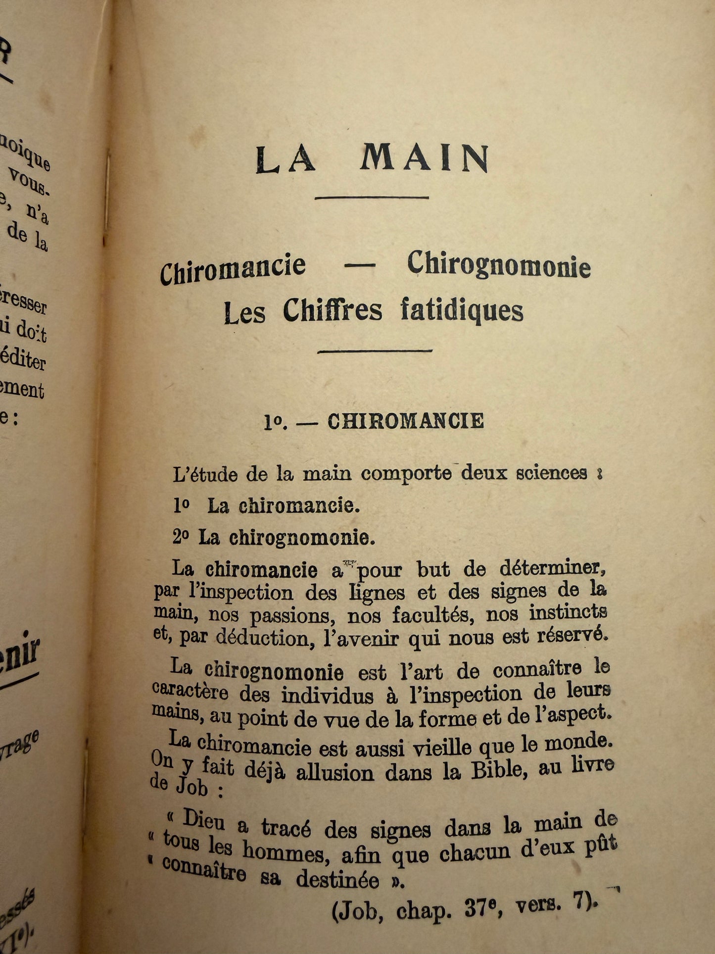 Libro prima edizione 1939 chiromanzia, lettura delle stelle e dei tarocchi