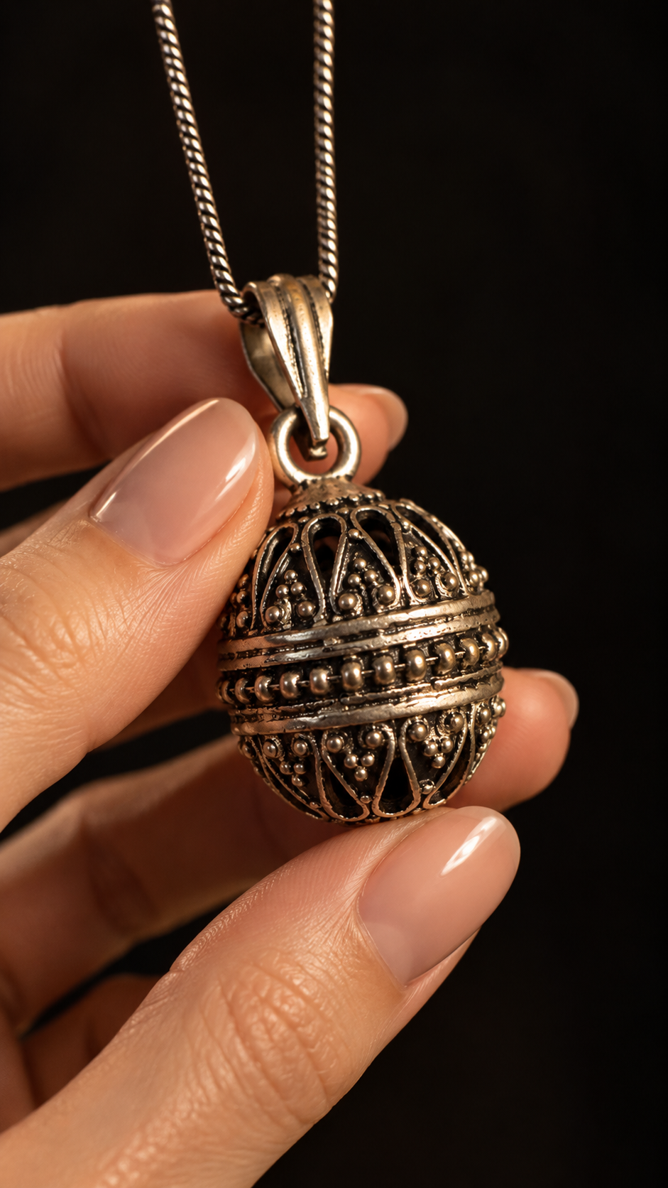 Collana vintage chiama angeli che suona per Angelo Custode