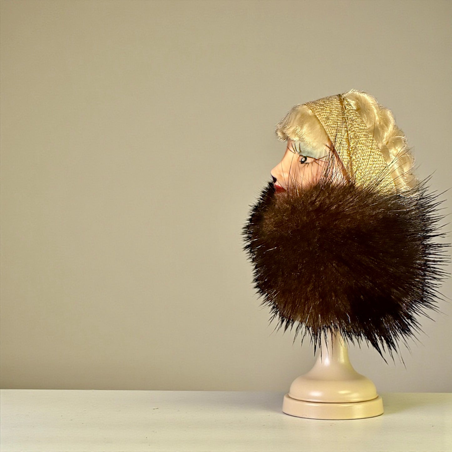 Head brooch spilla volto di donna americana anni ‘50 ca