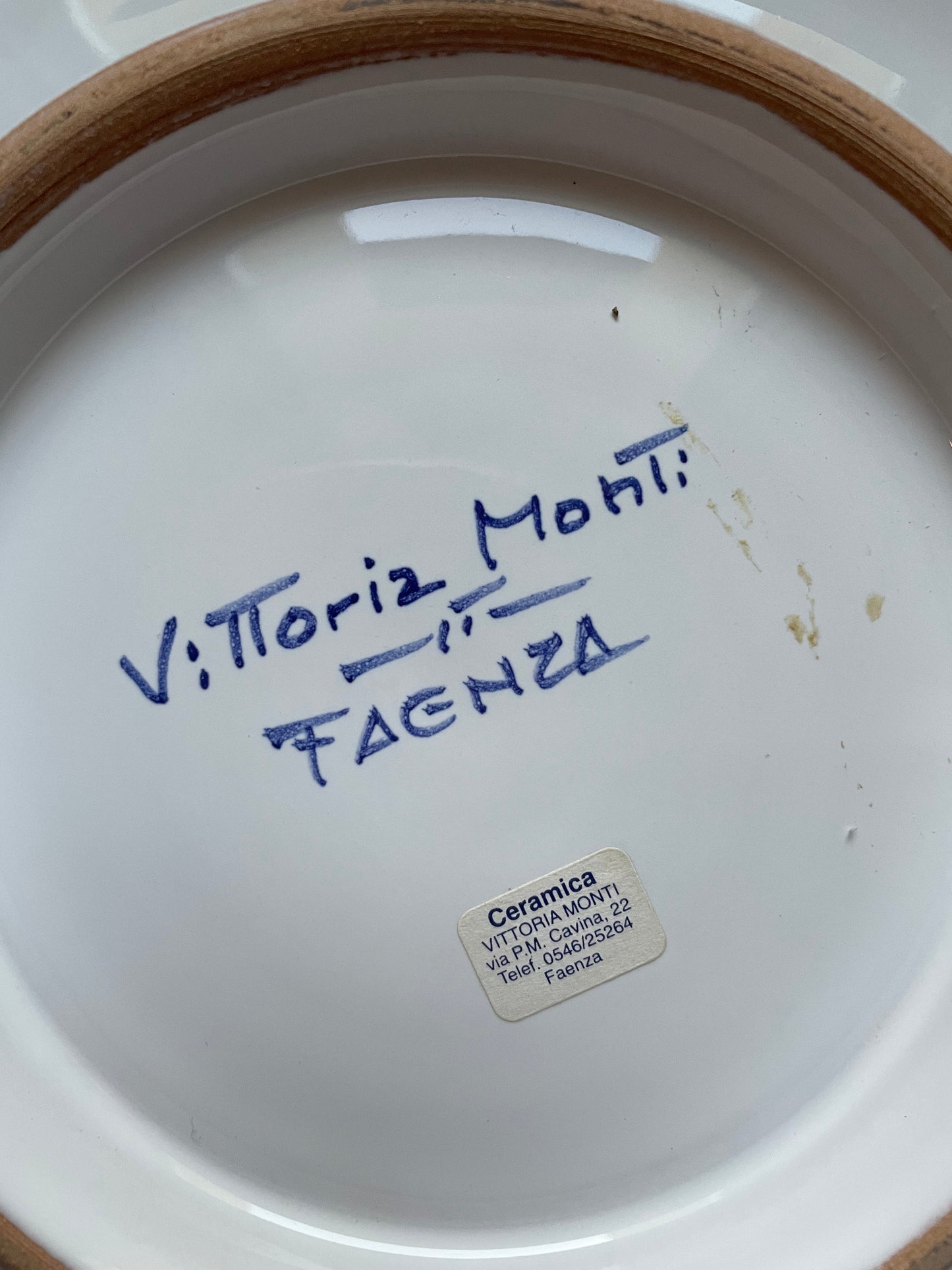 Faenza Plate Beautiful Victory Mountains