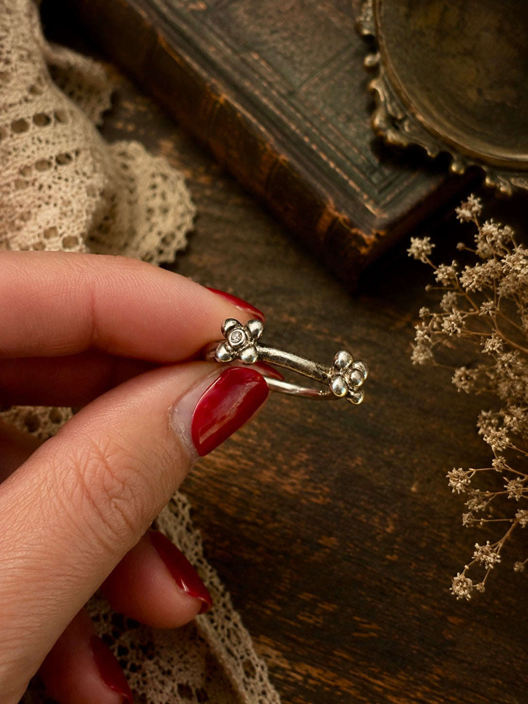 Anello argento 925 “Toi et moi” tradizione napoleonica