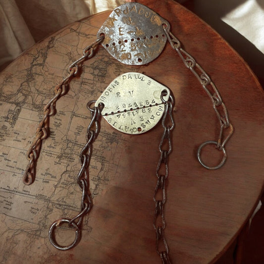 Coppia piastrine militari francesi II WW