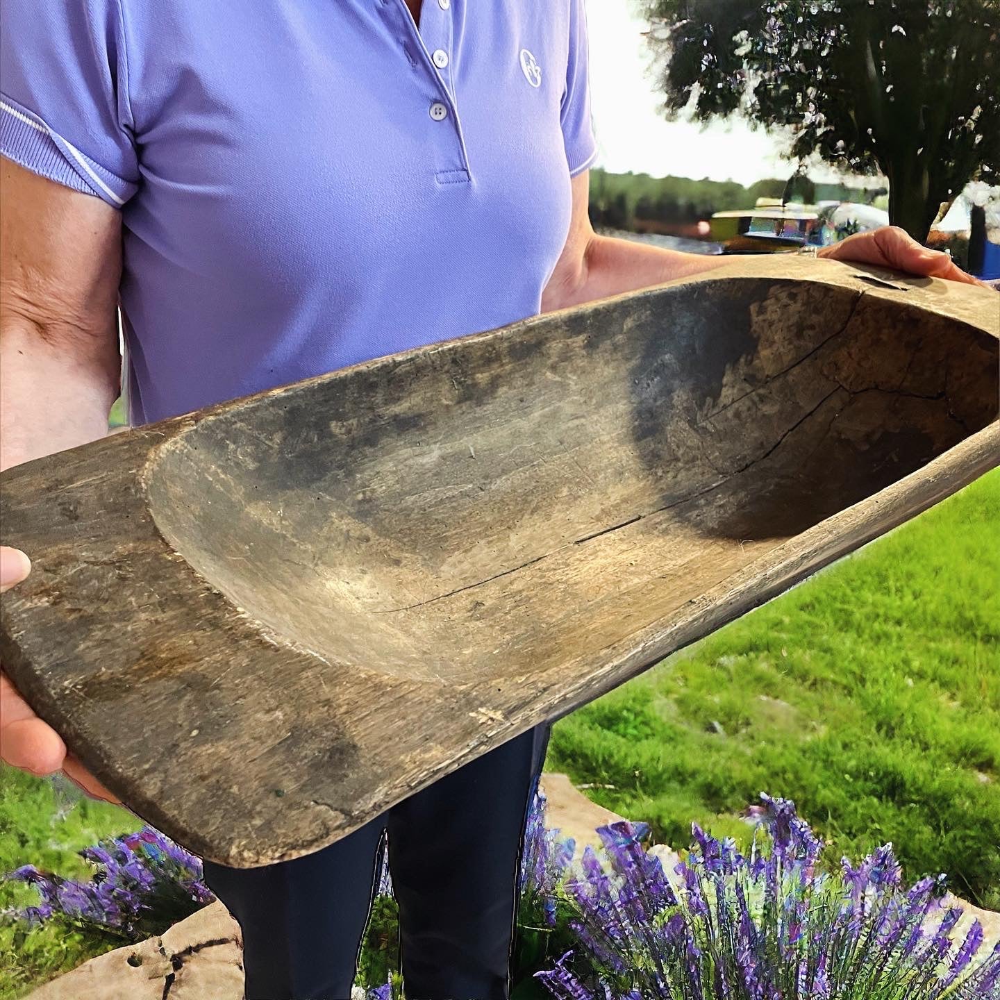 Large 19th century trough basin