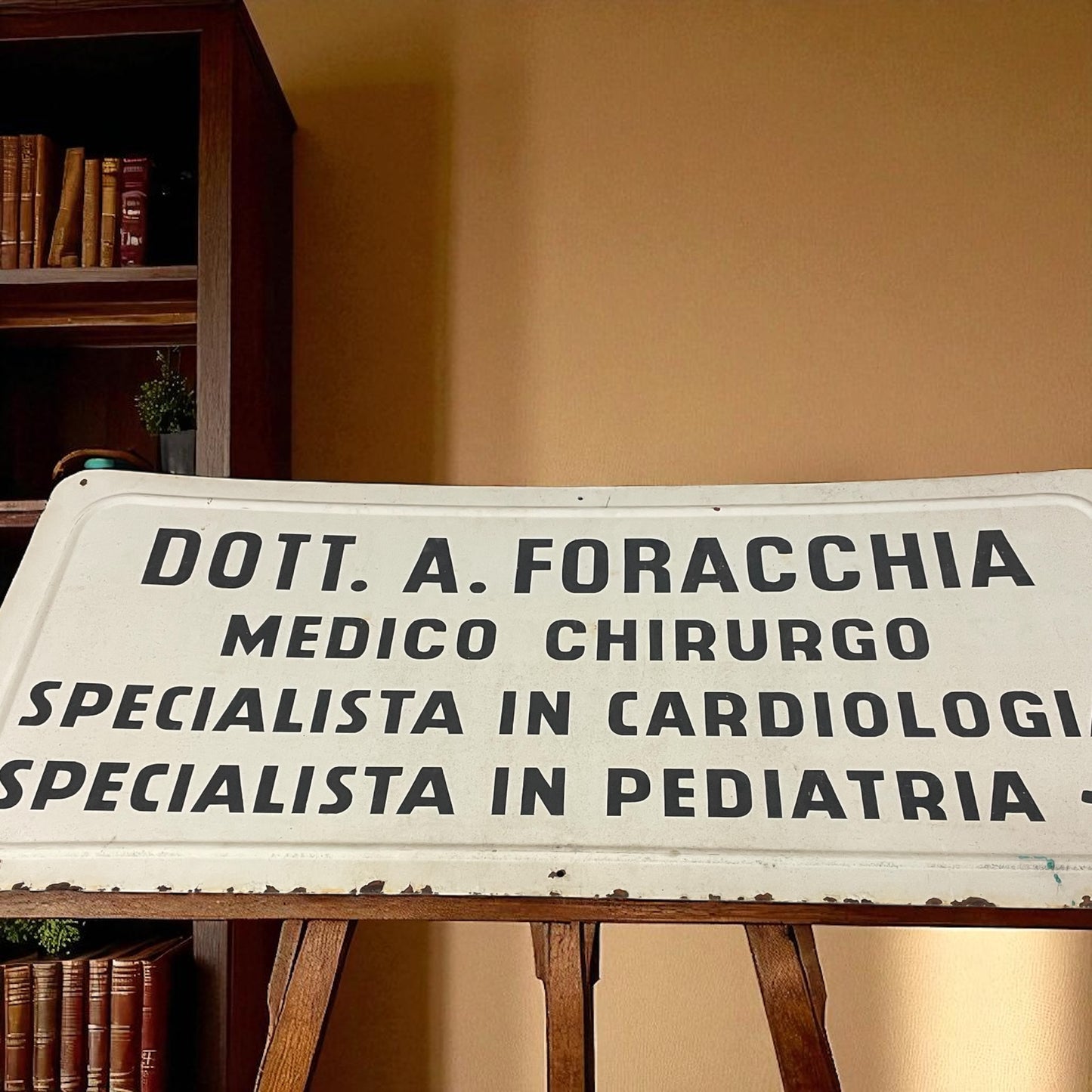 Enorme insegna medica Dott. Foracchia anni ‘40